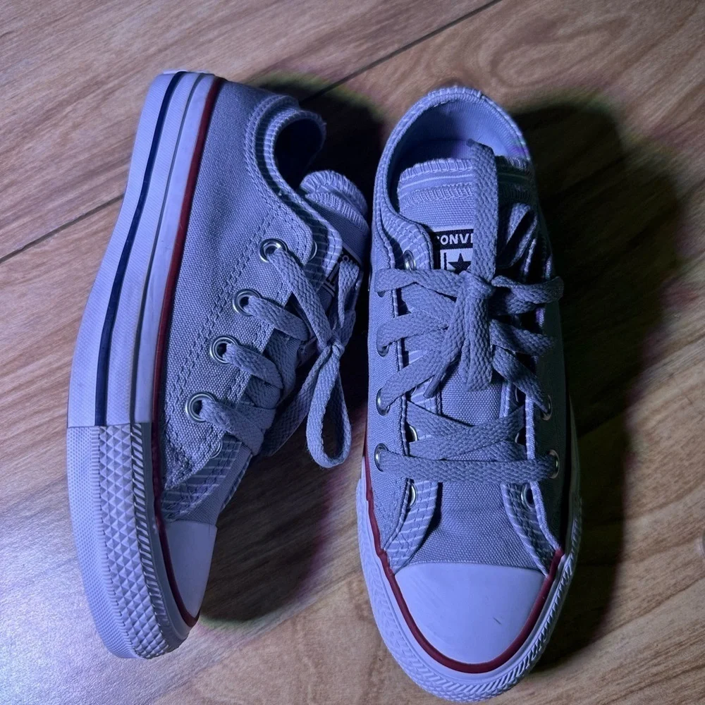 Converse Classic Gray and White Sneakers